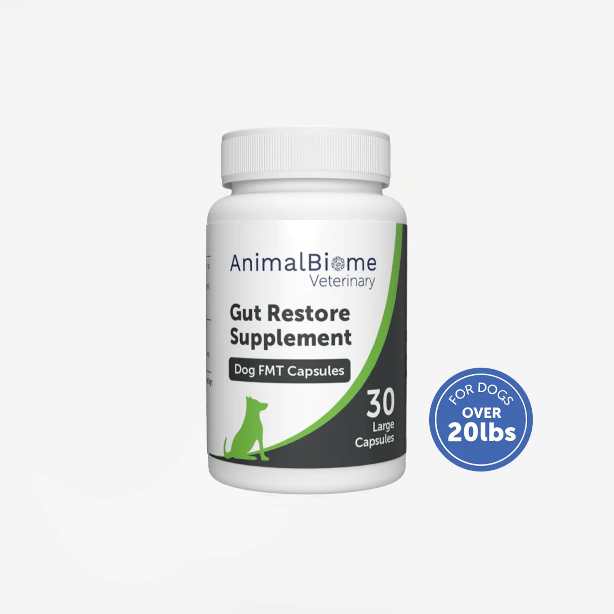 AnimalBiome FMT Gut Restore Capsules For Dogs (Over 40 Lbs)