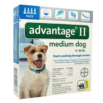 Advantage II for Dogs - 4 months