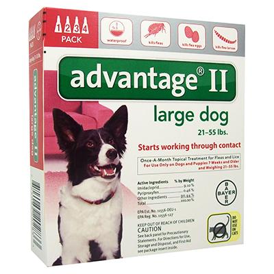 Advantage II for Dogs - 4 months