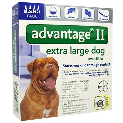 Advantage II for Dogs - 4 months