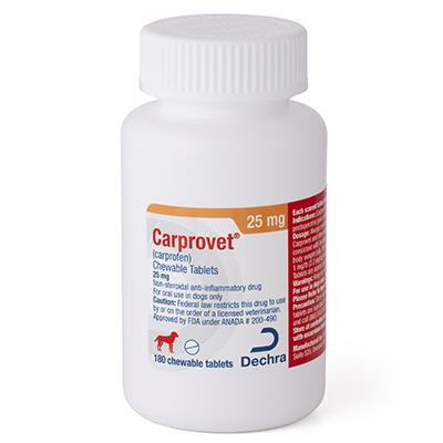 Carprovet (carprofen) Chewable Tablets (Rx)