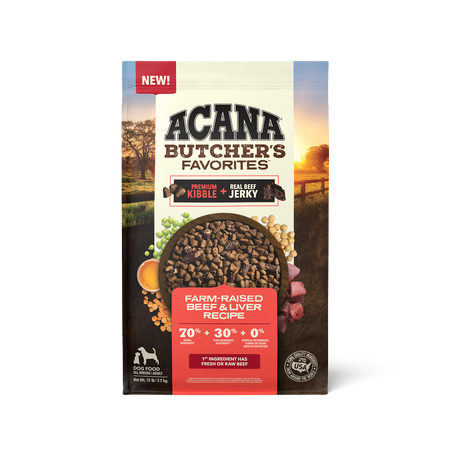 Acana Butcher's Favorites, Farm-Raised Beef & Liver Recipe Dry Dog Food
