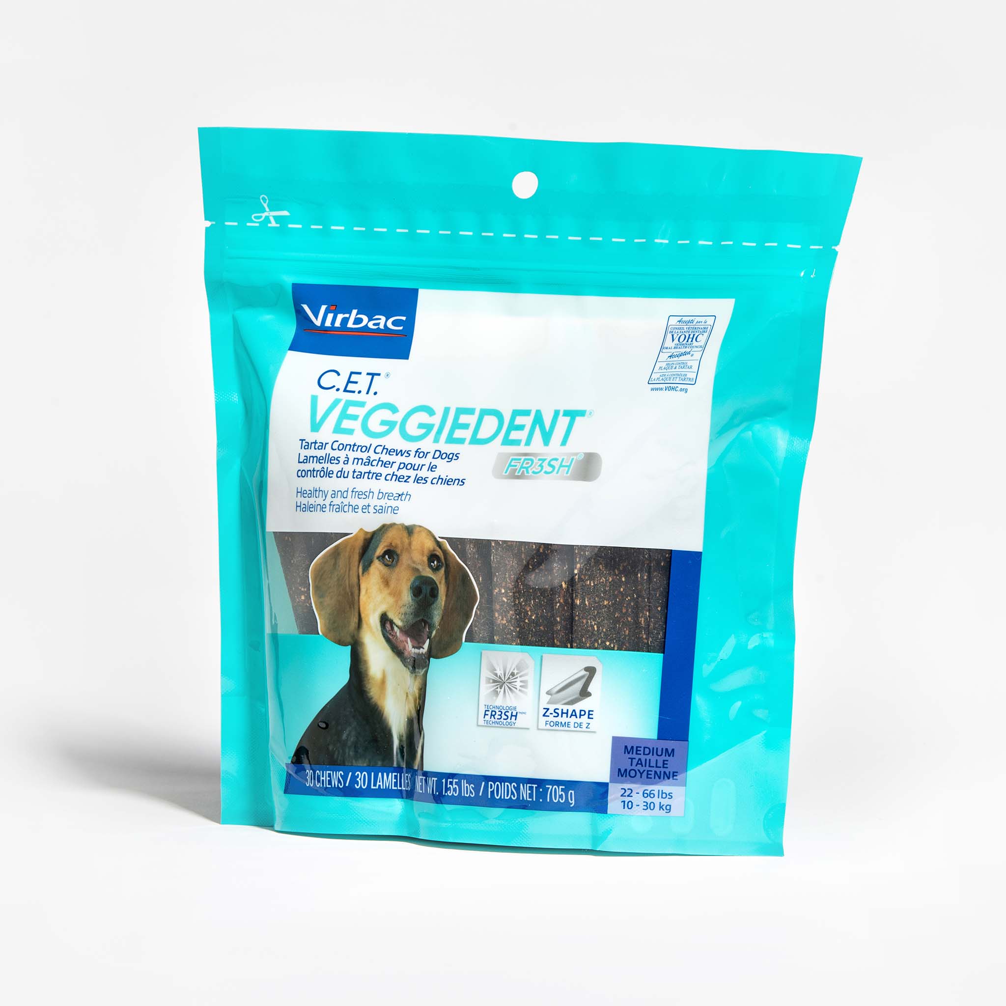 C.E.T. VEGGIEDENT FR3SH Chews for Dogs