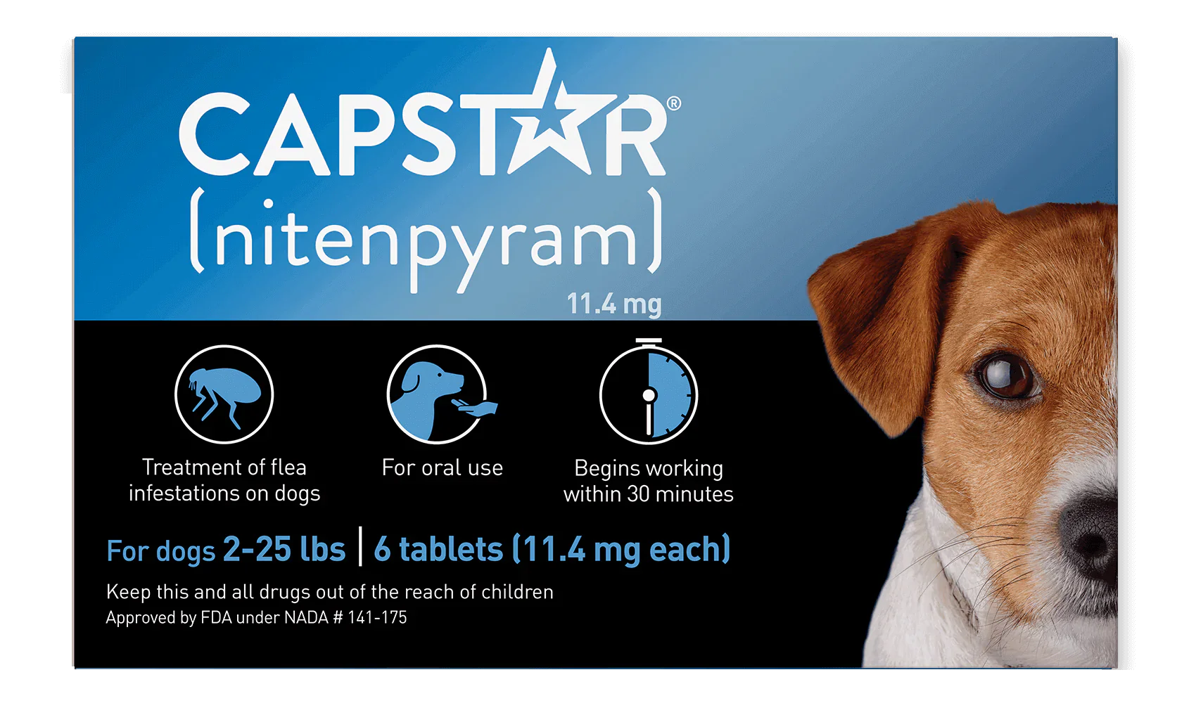 Capstar Flea Oral Treatment for Dogs 2-25lbs